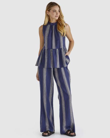 Lizzy Navy Stripe Top