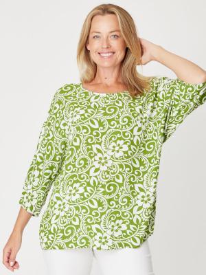 Summer Ease Green Top