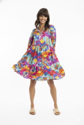 Frida Print Layer Dress