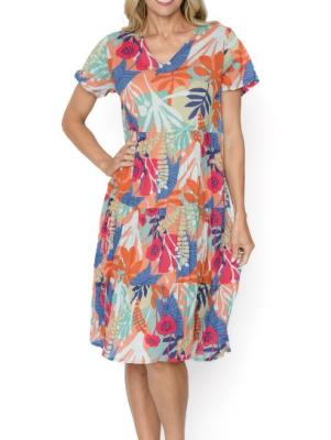 Cutout Frill 3 Thalia Tiered Dress