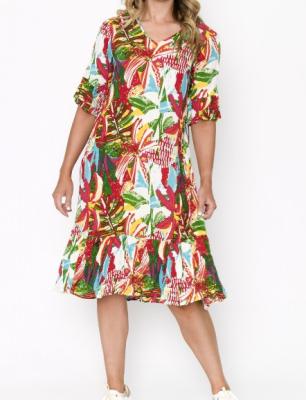 Jessica Print 9 Sleeved Dress