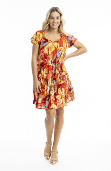 Poppy Print 25 Cap Sleeve Dress
