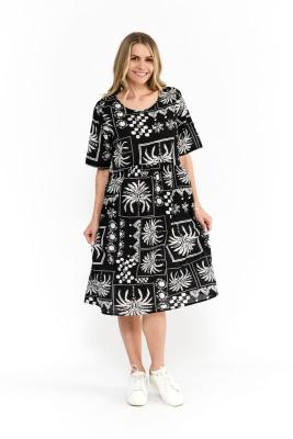 Mono Patch Black Yvonne Dress