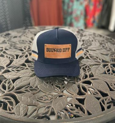 Navy Cap Leather Patch