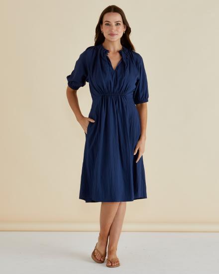 Emery Navy Blue Dress