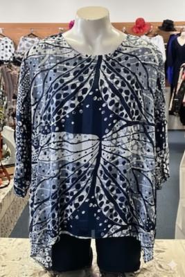Vivid Navy Top