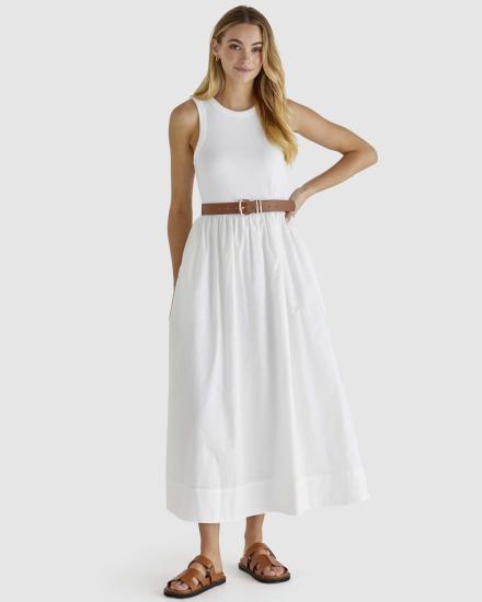 Opal White Dress