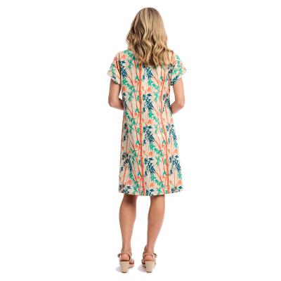 Garniers Print Reversible Short Sleeve Dress