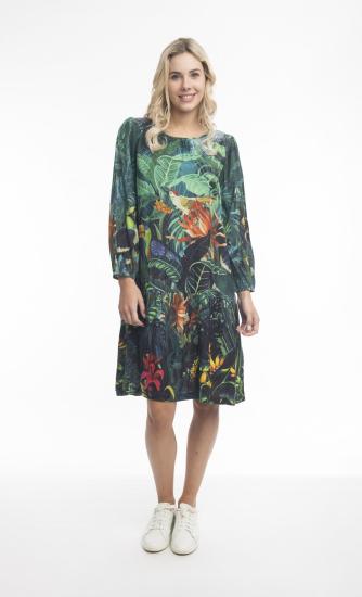 Digital Occasion Drop Waisted Dress