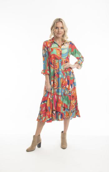Malabar Collar Layer Dress
