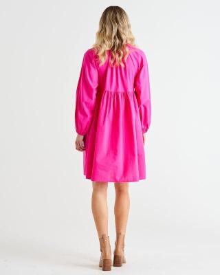 Autumn Pink Cottage Dress