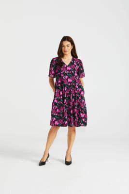 Florence Floral Print Tiered Dress