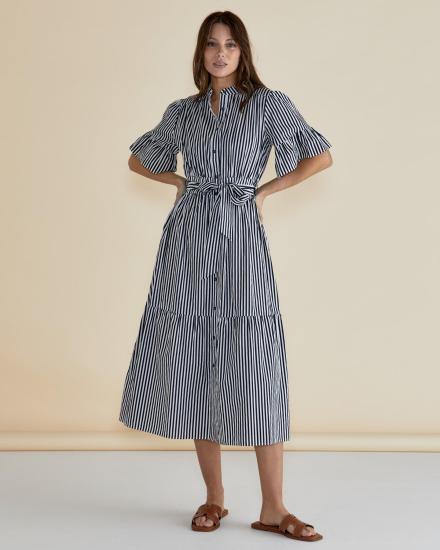 Jamilla Navy Stripe Dress