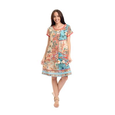 Gordes Print Patch Dress