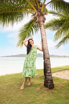 Hayman Green Boho Sleeveless Dress