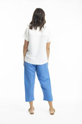 Blue Linen Pant