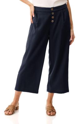 Navy Crop Pants