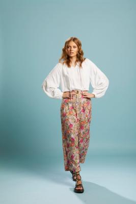 Fate + Becker Unholy White Embroidered Sleeve Top