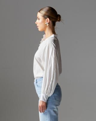 Berry Kiss Ivory Blouse