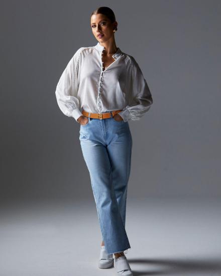 Berry Kiss Ivory Blouse