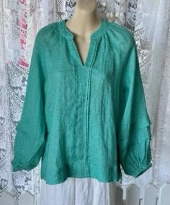 Ocean Spray Linen Long Sleeve Top