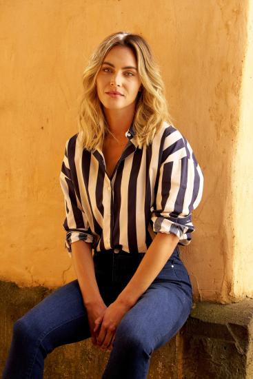 Navy Stripe Shirt
